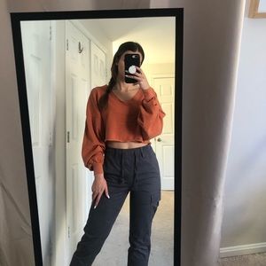 Cropped Orange Sweater